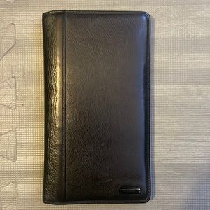 Fossil large wallet - black. Genuine leather